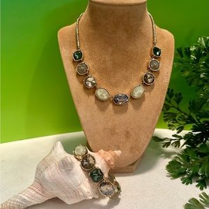 WH/BM cabochon gem jewelry set
